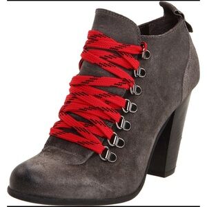 Boutique 9, Grey Distressed Demarko Suede Boots!